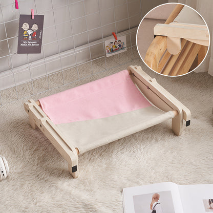 Premium Solid Wood Pet Bed