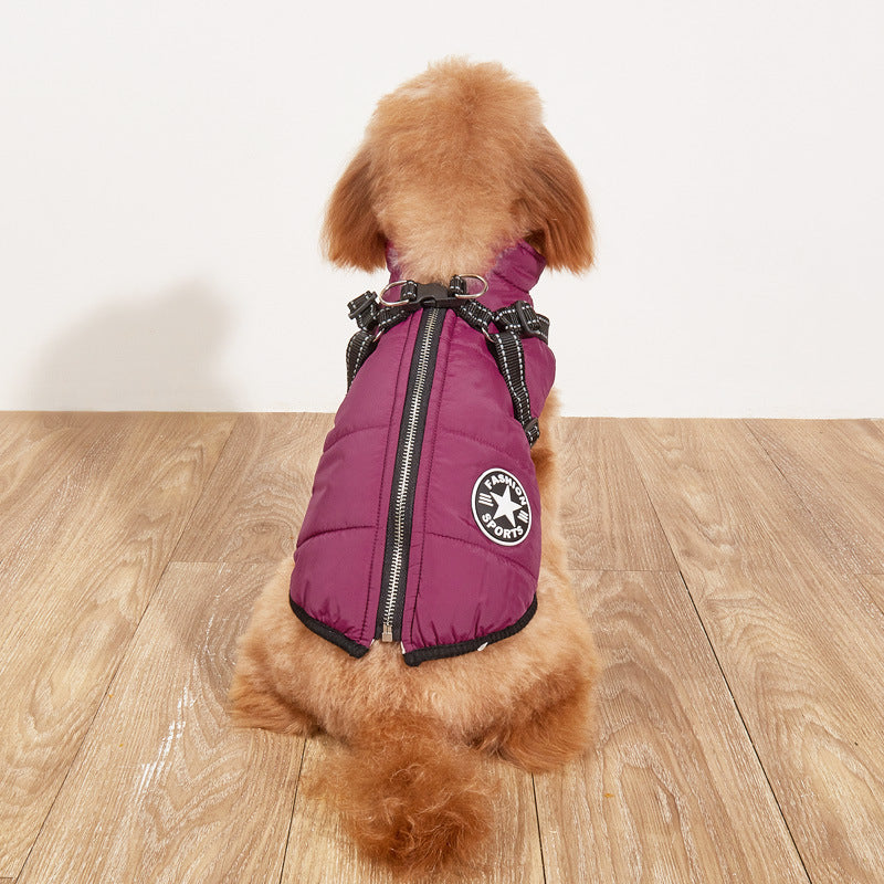 Warm Fleece-Lined Dog Jacket