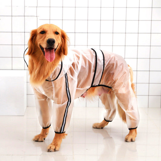 Large Dog Waterproof Raincoat