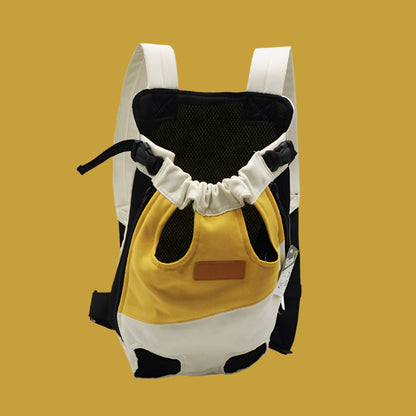 Portable Pet Canvas Chest Bag