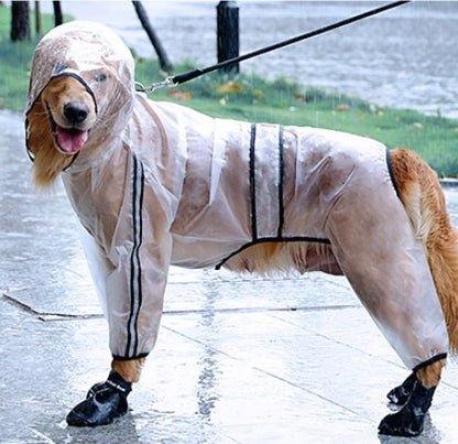 Large Dog Waterproof Raincoat