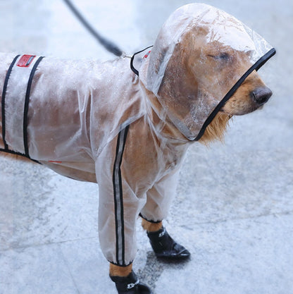 Large Dog Waterproof Raincoat