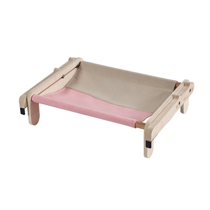 Premium Solid Wood Pet Bed