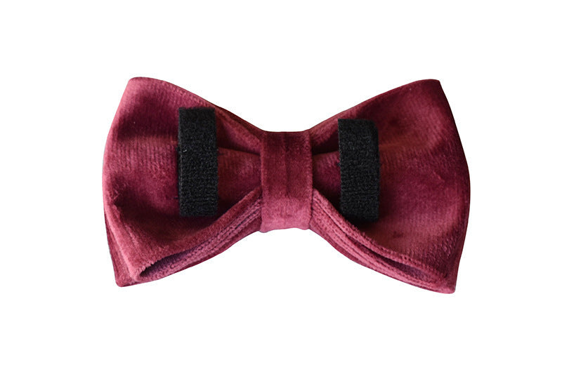 Elegant Velvet Bow Dog Collar