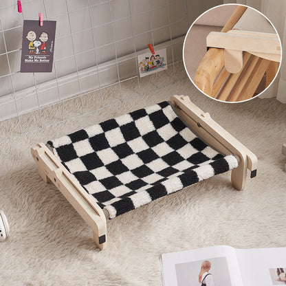 Premium Solid Wood Pet Bed