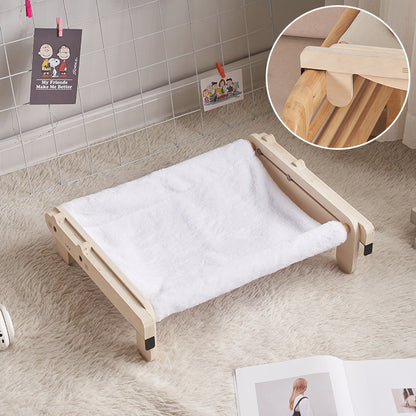 Premium Solid Wood Pet Bed