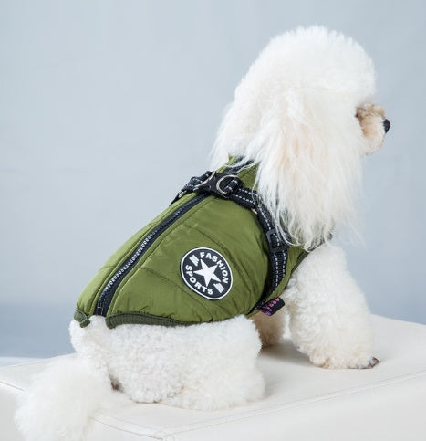 Warm Fleece-Lined Dog Jacket